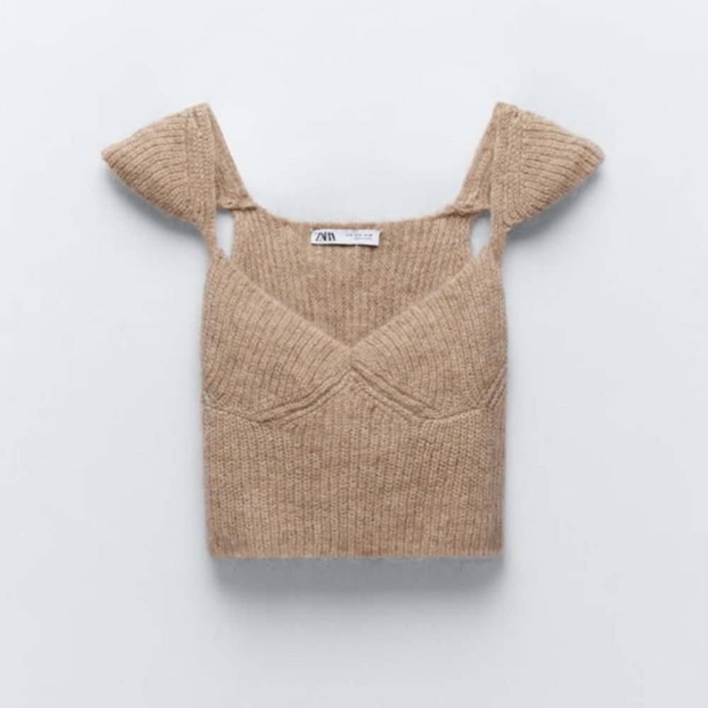 NWT Zara two piece sweater top and shorts set - Picture 13 of 16